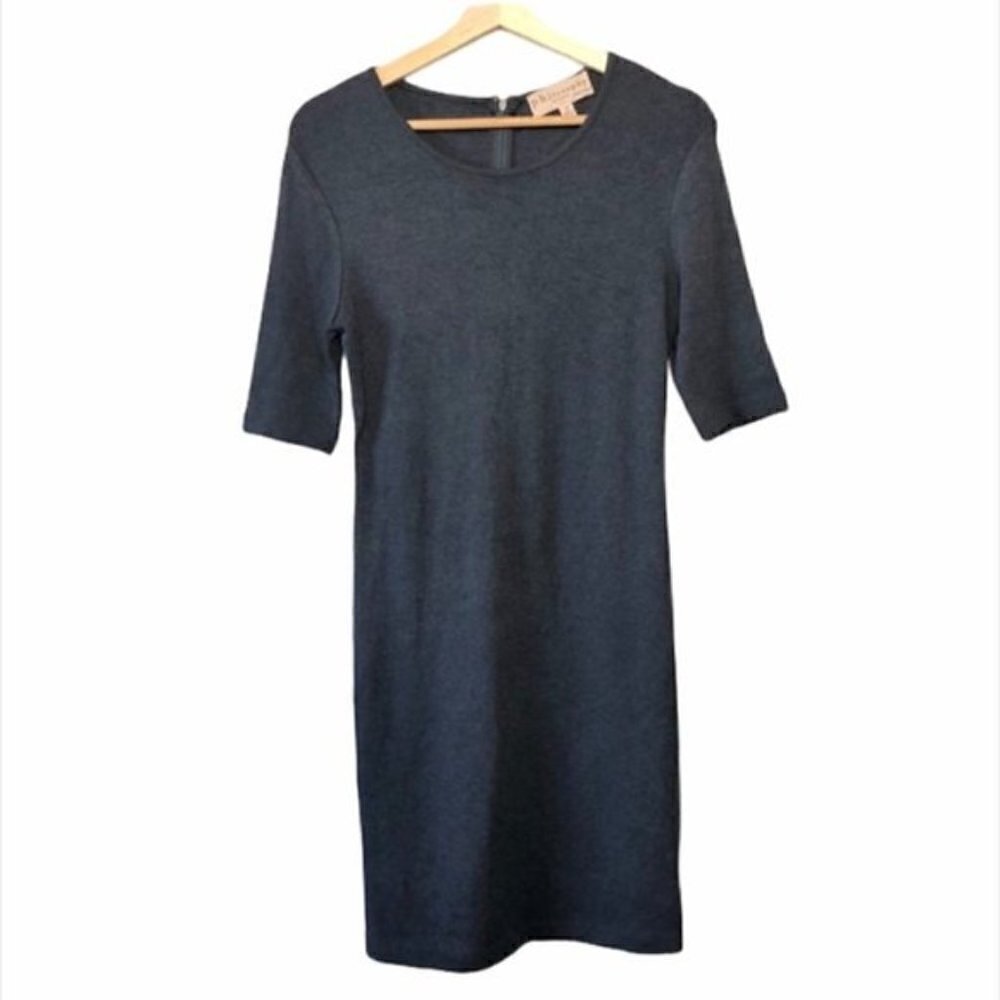 Philosophy Blue 3/4 Sleeve Bodycon Sheath Dress M